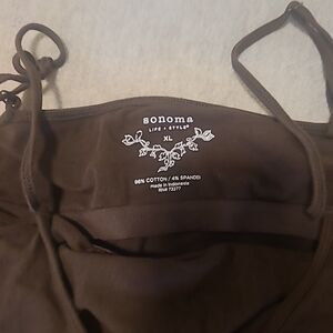 Sonoma Women's Brown Intimate Tank  Top Size Xl